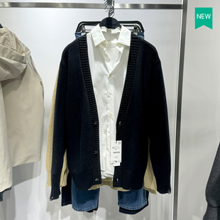 秋季 外套毛衣3920239 新款 V领破洞棉质针织开衫 800 男装 柜429