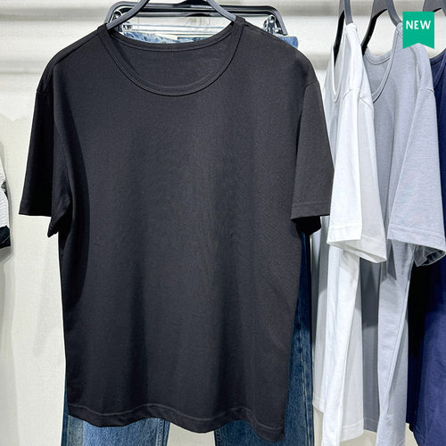 ZA夏季男装圆领短袖基本款T恤