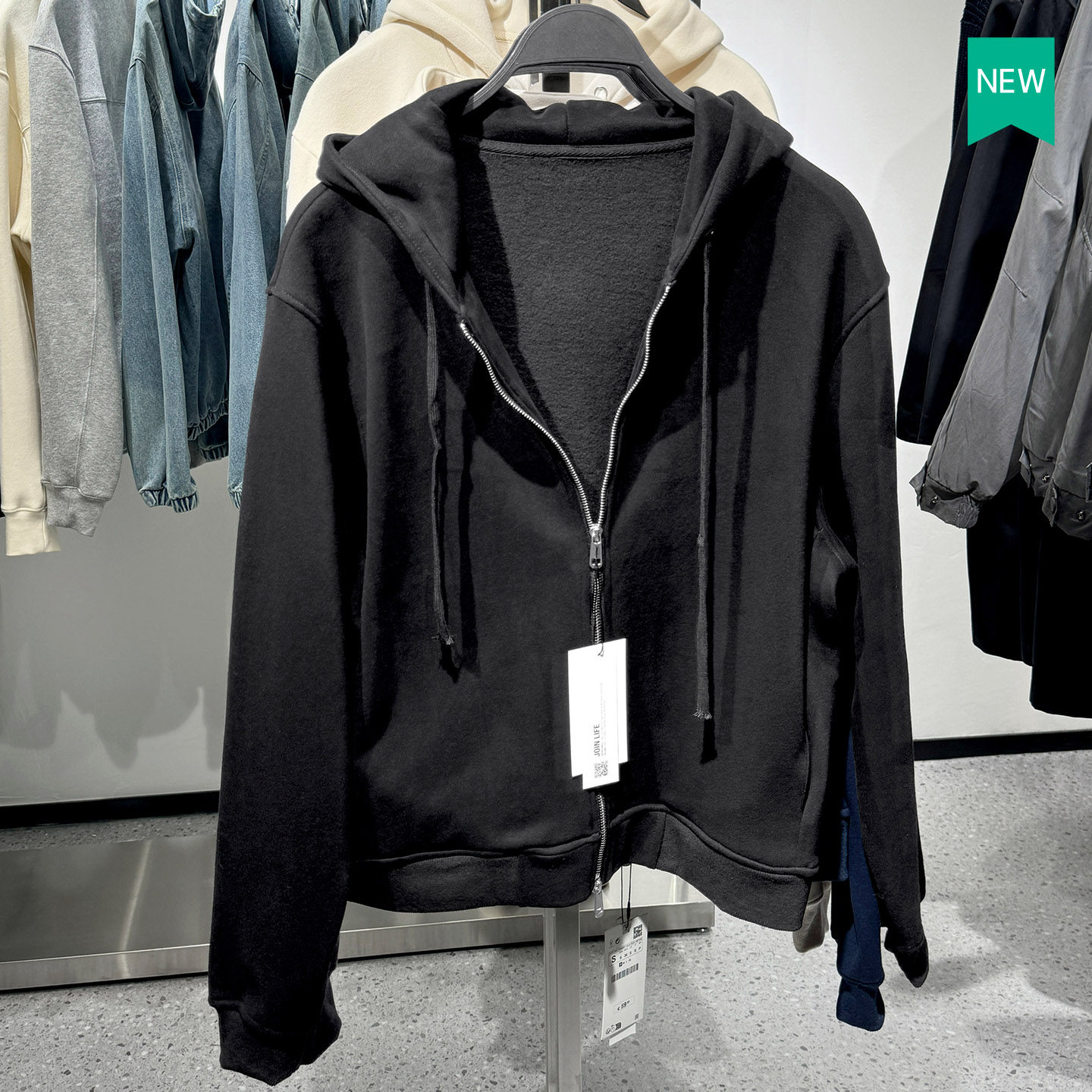 柜329！秋冬新款男装宽松连帽加绒长袖棉质卫衣外套0761428 800,男装,卫衣,淘宝优惠券,粉丝福利购,淘宝优惠卷