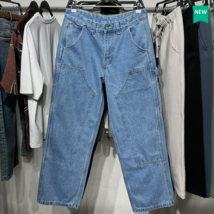 柜429 男装 多色选木匠风口袋饰直筒牛仔裤 ZA6855402 秋冬新品