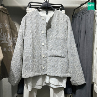 舒适圆领长袖 衬衫 外套 春秋季 111男士 男装 5854100 简约短夹克 新品