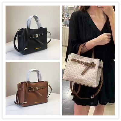 单肩斜挎托特包老花拼色休闲