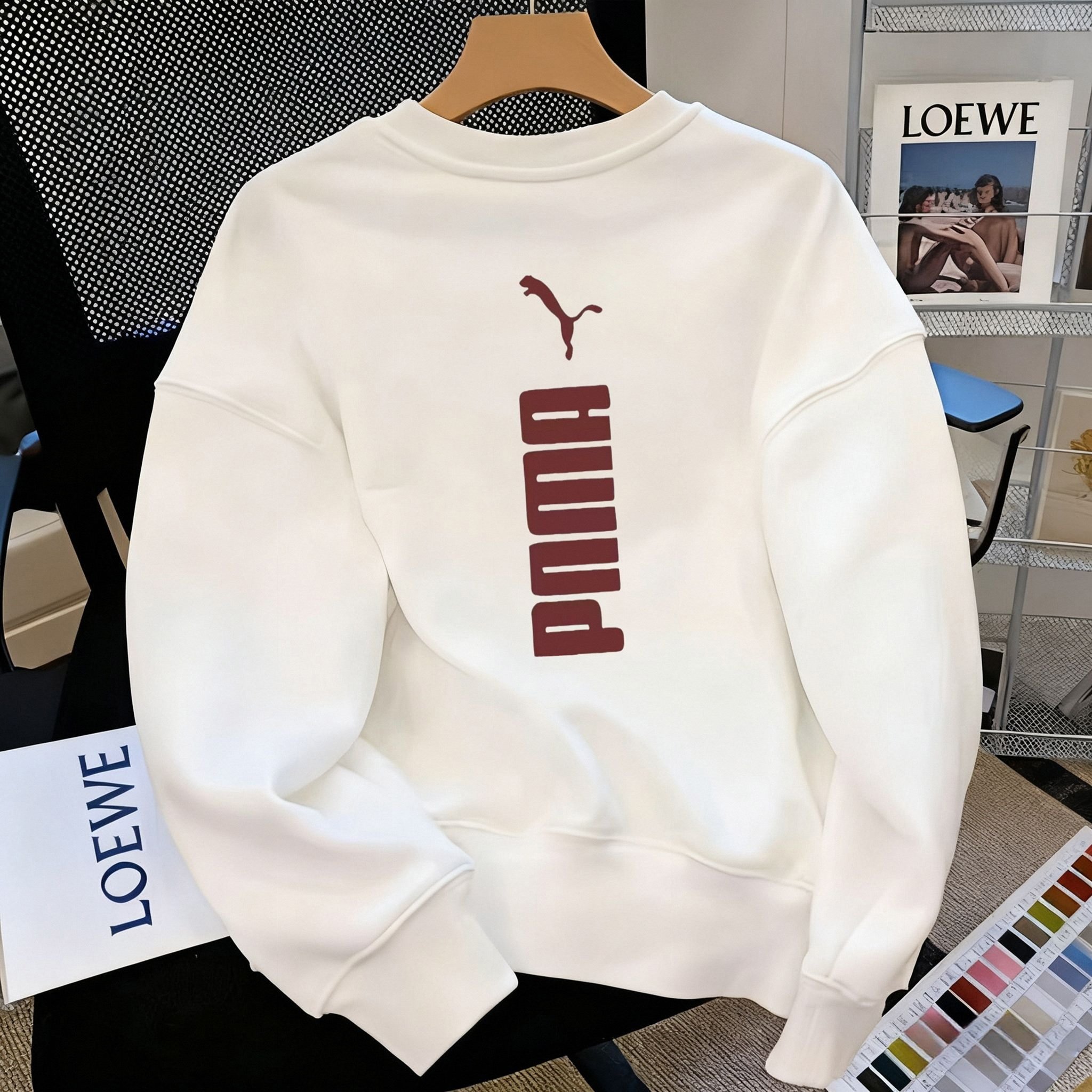 【奥莱】奥特莱斯 秋冬红豹子圆领卫衣宽松时尚印花百搭男上衣潮,男装,秀禾服,淘宝优惠券,粉丝福利购,淘宝优惠卷