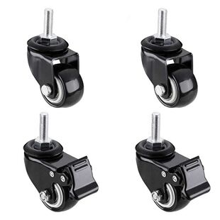 服装店展示架轮子晾衣架轮子挂衣架轱辘中岛架轮子单杠配套轮子