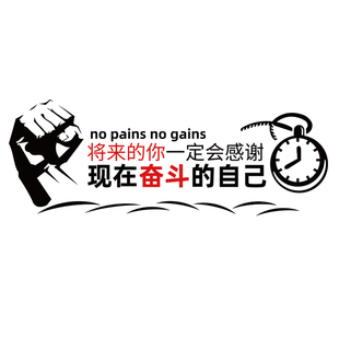 将来 自己墙贴公司办公室寝室励志激励文字贴纸 你一定感谢现在