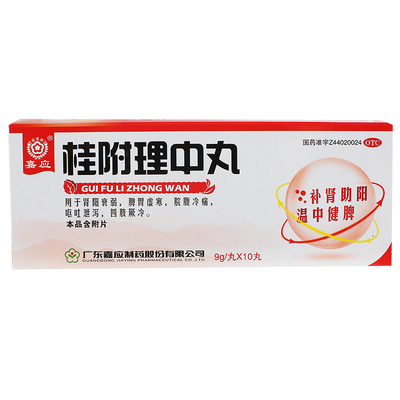 【嘉应】桂附理中丸9g*10丸/盒