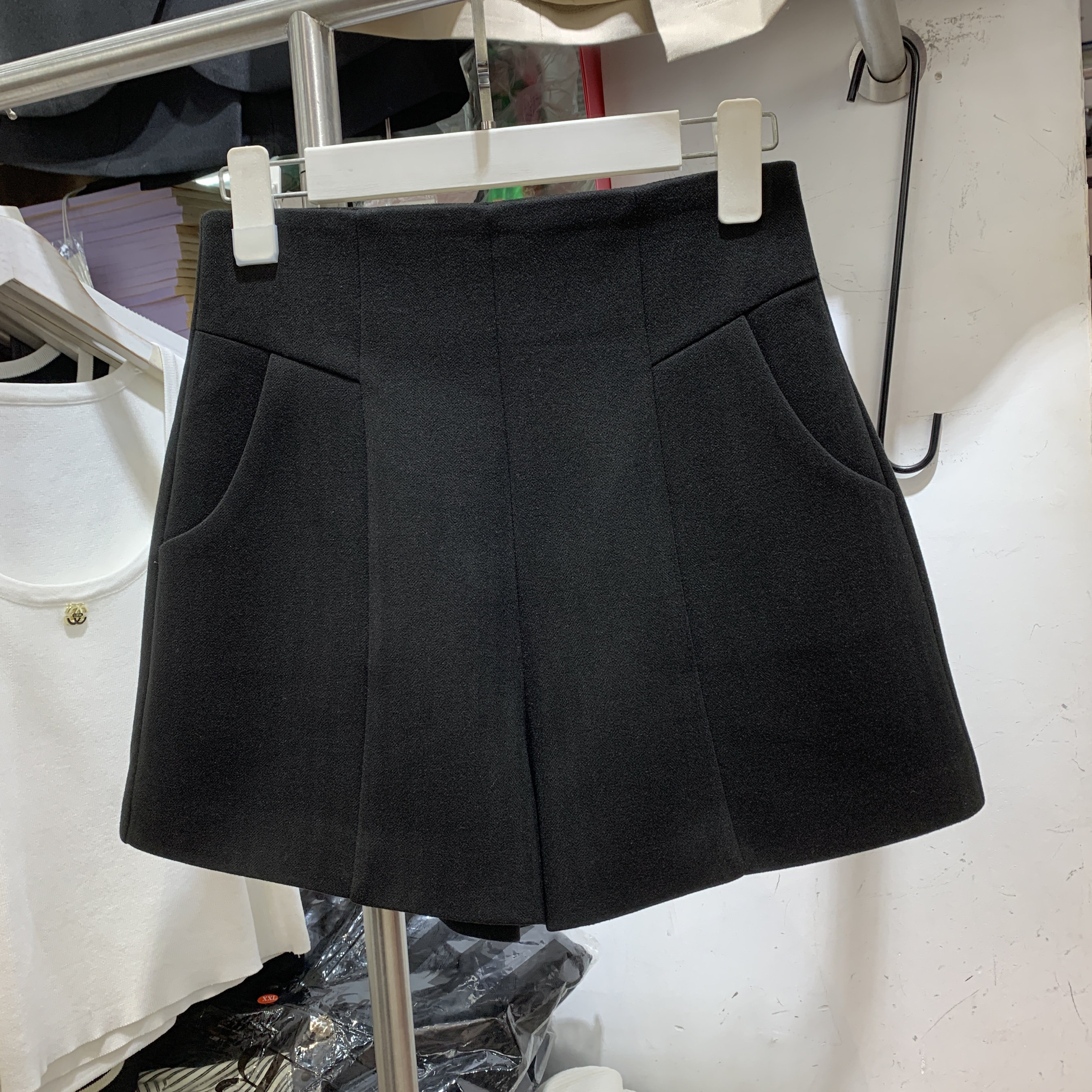 芊编依格9655毛呢短裤女2025冬季显瘦百搭A字休闲裤高腰阔腿靴裤,女装/女士精品,休闲裤,淘宝优惠券,粉丝福利购,淘宝优惠卷