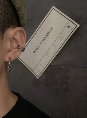 卡门 2020新款潮牌镂空无耳洞耳夹男复古嘻哈百搭耳骨夹耳环饰品