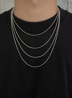 卡门 港风简约气质蛇骨链冷淡风潮人百搭锁骨链嘻哈颈链男女项链