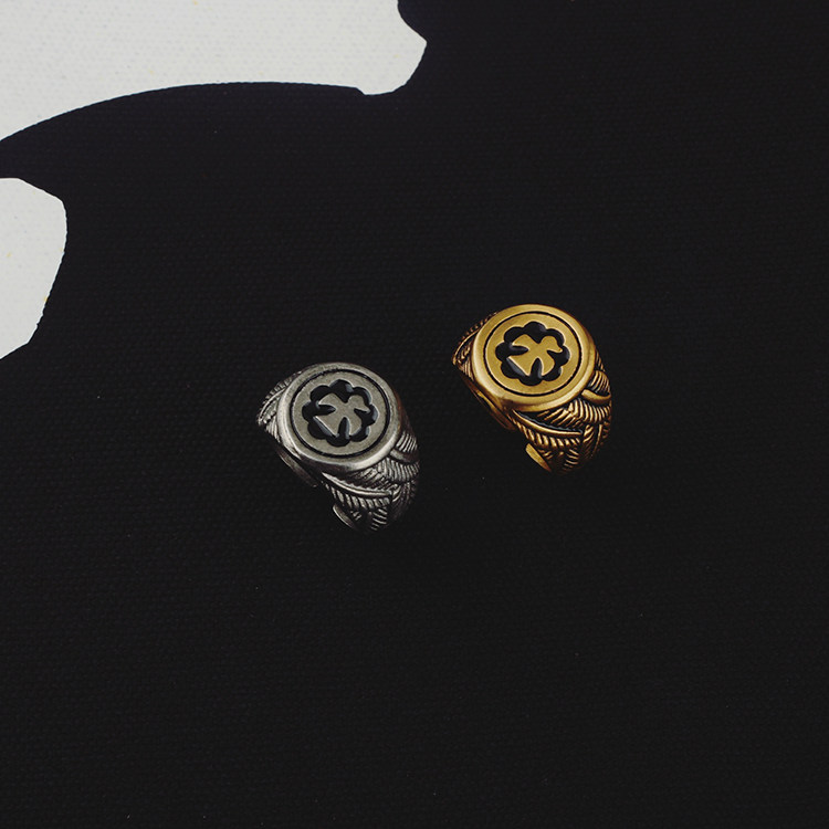 日本印第安风太阳飞鹰图腾指环复古潮流个性男女创意戒指食指尾戒