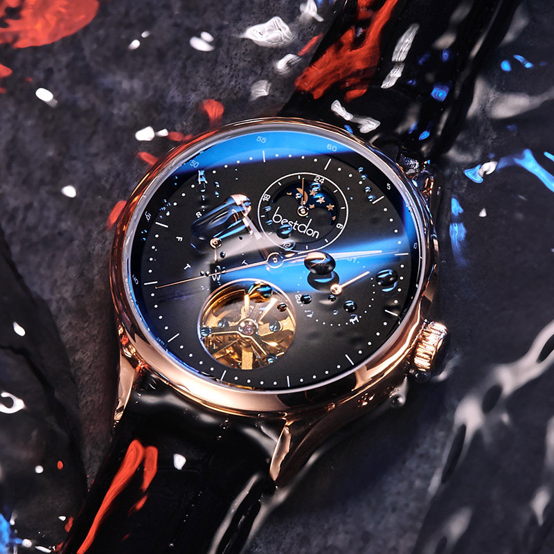 邦顿手表男机械表全镂空2020新款瑞士运动十大品牌正品名牌陀飞轮