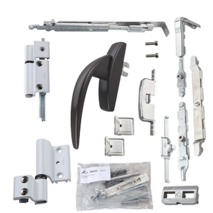 断桥铝内开内倒五金配件ROTO上悬T300执手内开平开窗改上悬窗诺托