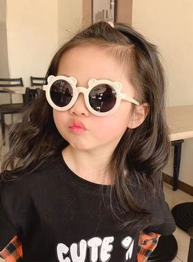儿童眼镜遮阳太阳镜宝宝时尚潮男童女童可爱卡通防晒眼镜