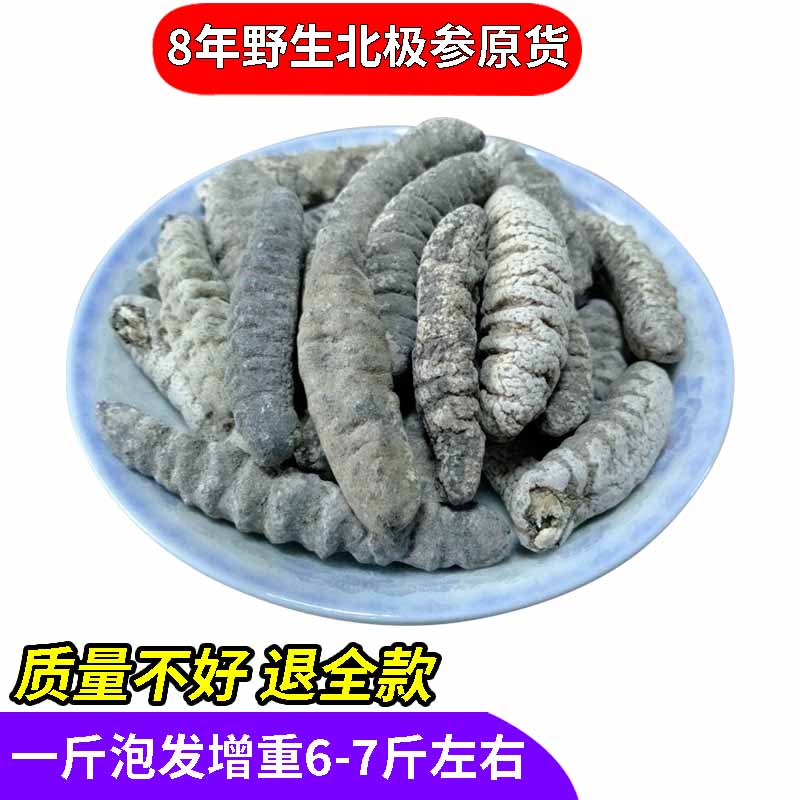野生淡干海参纯8年干货加拿大北极参原货非辽刺参大连渗包邮