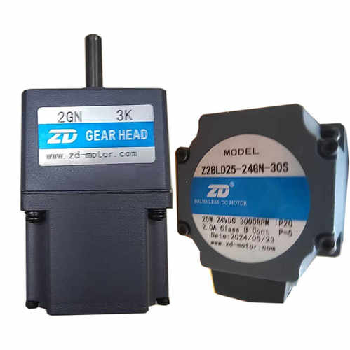 ZD中大电机直流无刷 25W 24V Z2BLD25-24GN-30S/2GN3K