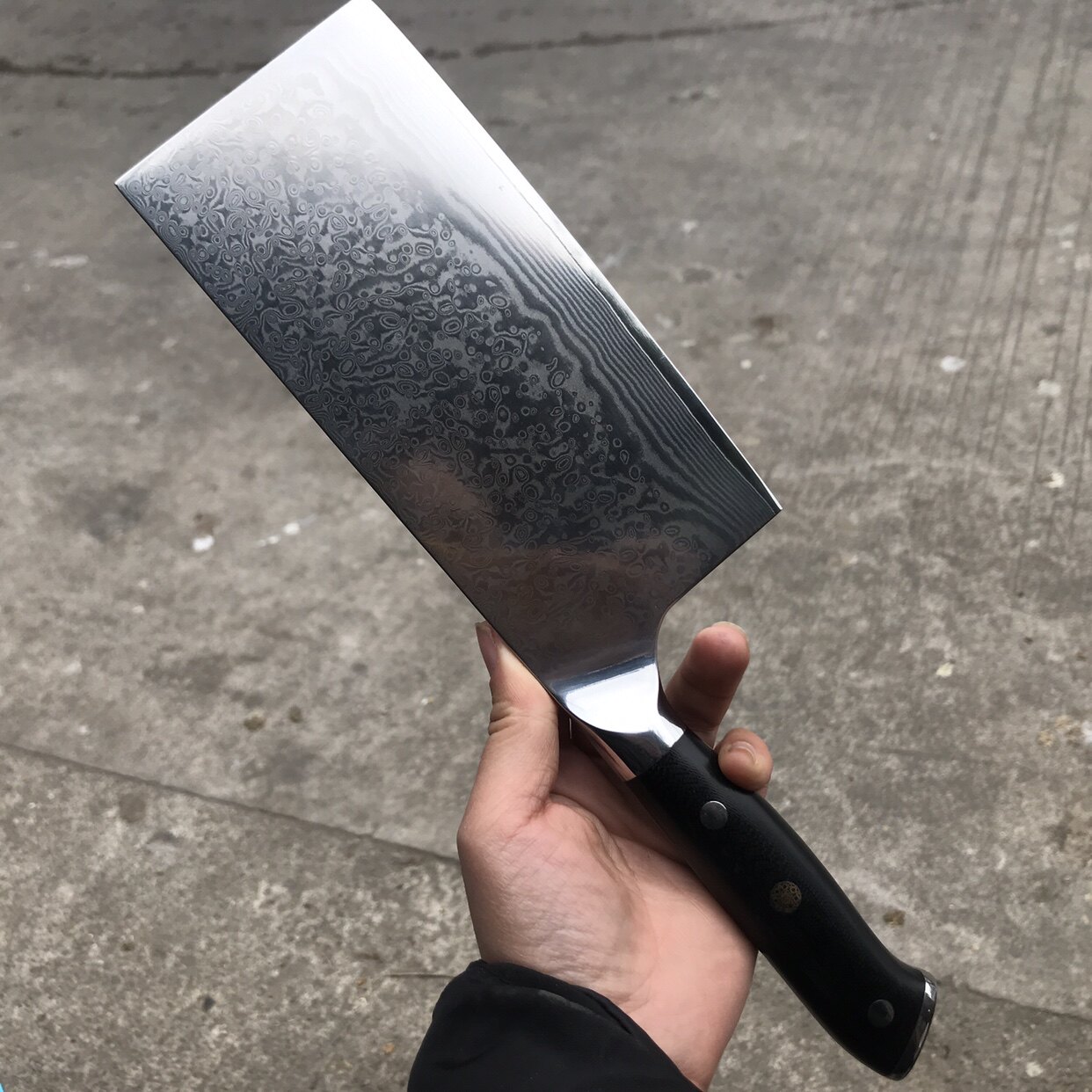 大马士革切片刀中式菜刀切片刀