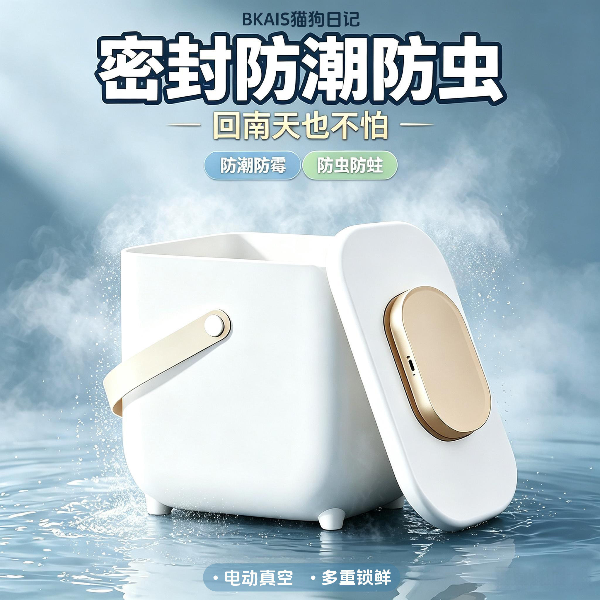 一键负压|食品级材质真空储粮桶图片