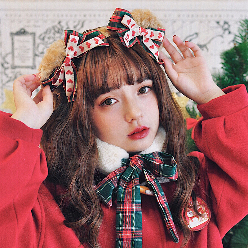 本守造原创手工手作小熊耳发箍日本日韩日系软妹圣诞新年lolita,饰品/流行首饰/时尚饰品新,发饰,淘宝优惠券,粉丝福利购,淘宝优惠卷