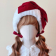 本守造原创手工红色蝴蝶结毛绒仿皮草耳罩发箍日系保暖秋冬新年