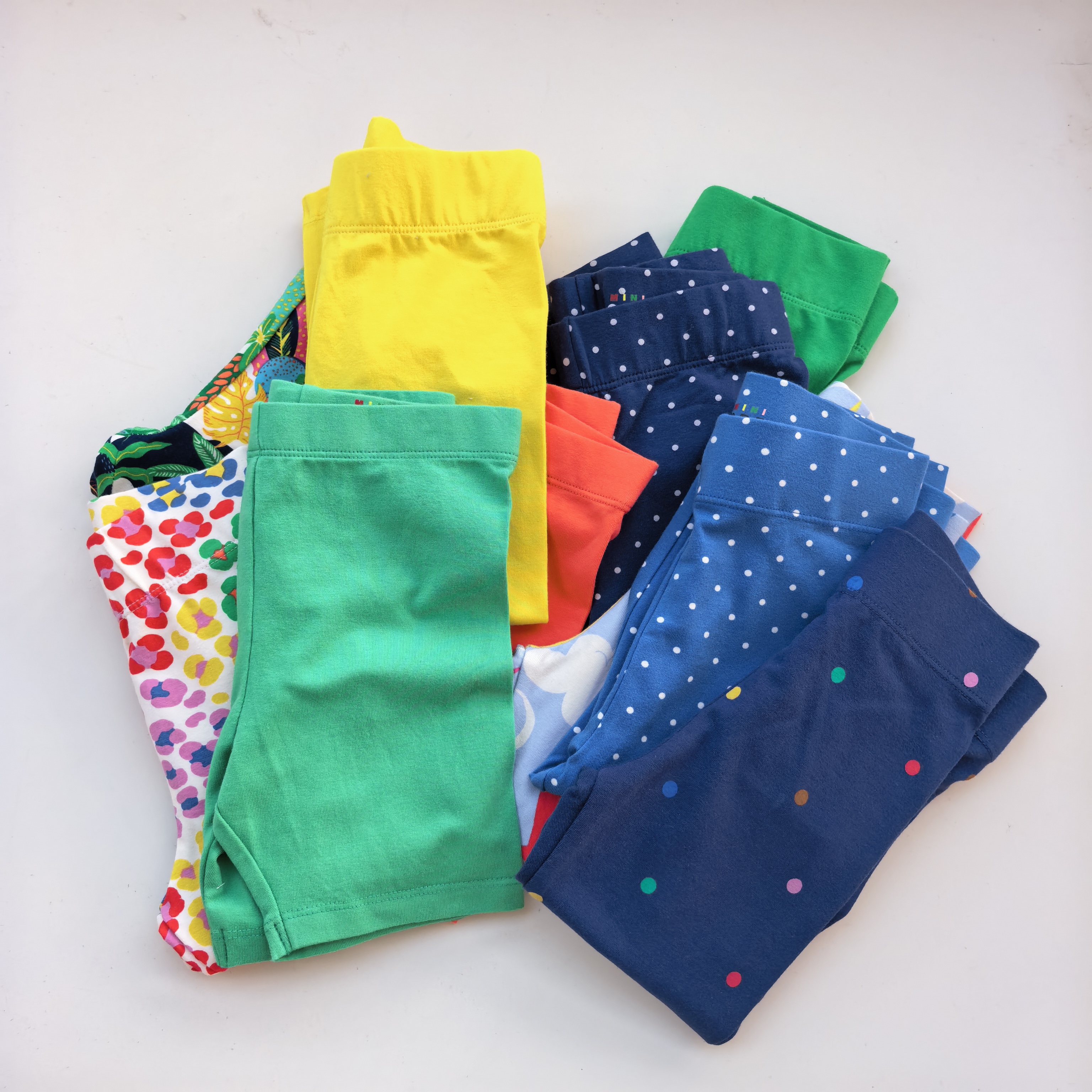 2-14码 英单BD女童纯棉印花圆点打底裤中裤