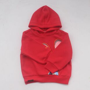 【猫耳】110-180码 亲子儿童成人薄绒纯棉卡通连帽套头卫衣外套