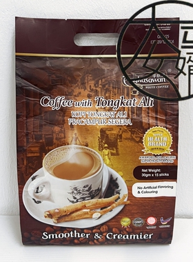 马来西亚 东革阿里白咖啡 Angkasawan White Coffee 30克*15条