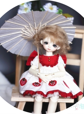 【泡泡家】BJD.SD拍照道具配件3分4分6分通用古风白色纸伞可开合