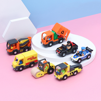 儿童塑料玩具仿真磁性工程车