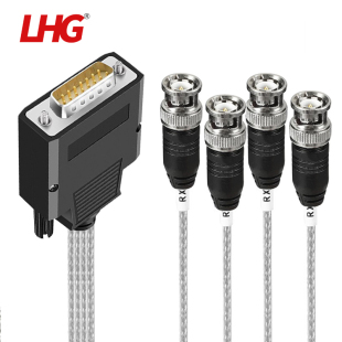 LHG L9或BNC两兆头2M路由器模块测试线中继电缆 E1线缆DB15针转4