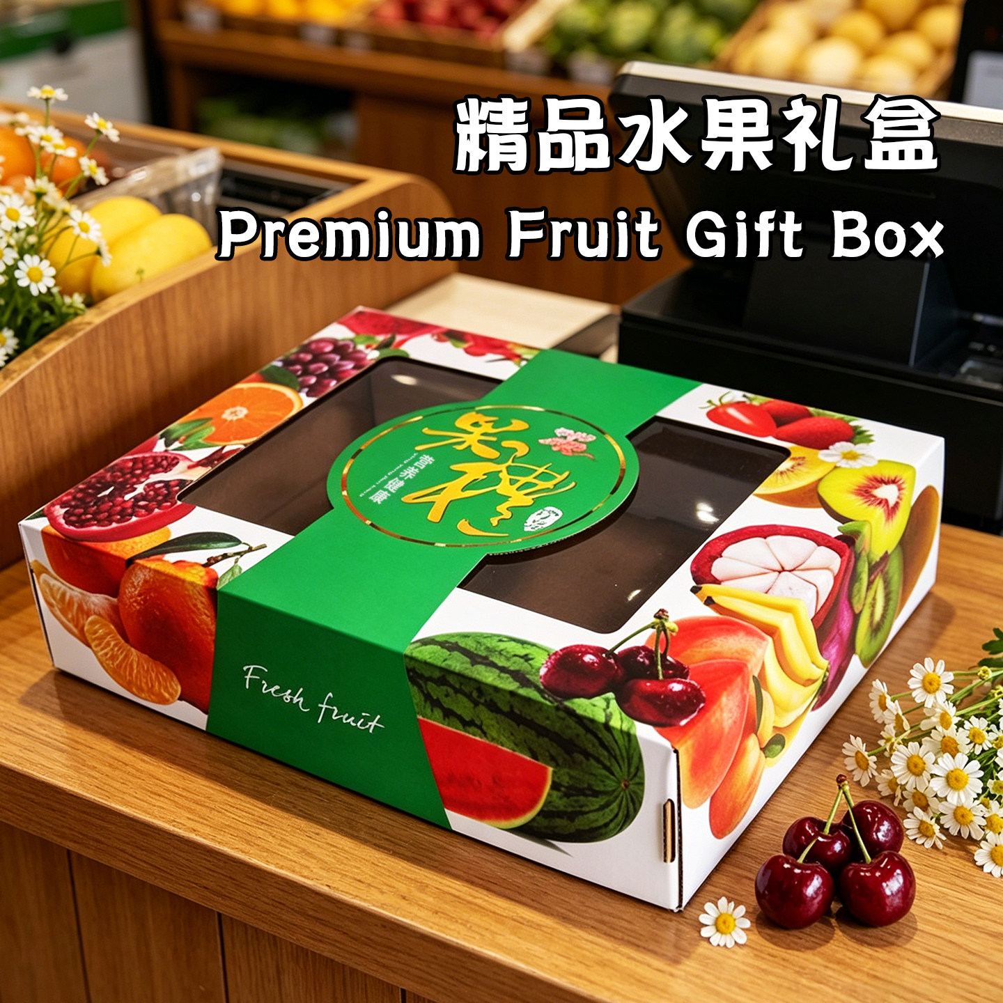8斤水果通用高档礼品盒包装箱10斤混装丑橘砂糖橘鲜橙葡萄柚冬枣