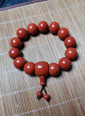 战国红红玛瑙手串男女节日礼物