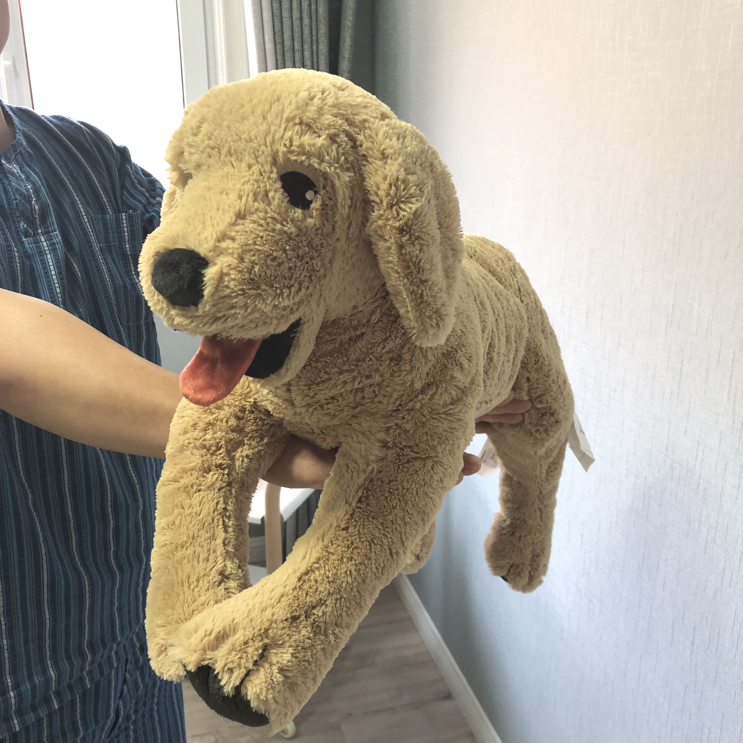 包邮ikea宜家正品 古西格 毛绒玩具狗狗公仔金毛70厘米大黄狗大黄