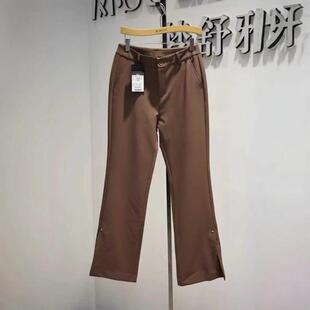 职业开衩喇叭裤 梦舒雅女裤 11388265 弹力大码 时尚 2026春季 专柜新品