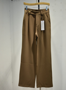 品牌女裤2026夏季新款专柜时尚舒适休闲弹力腰垂感阔腿裤YM11329