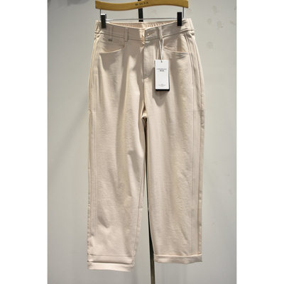 品牌女裤2026春季新品9028显瘦时尚休闲弹力腰宽松直筒裤