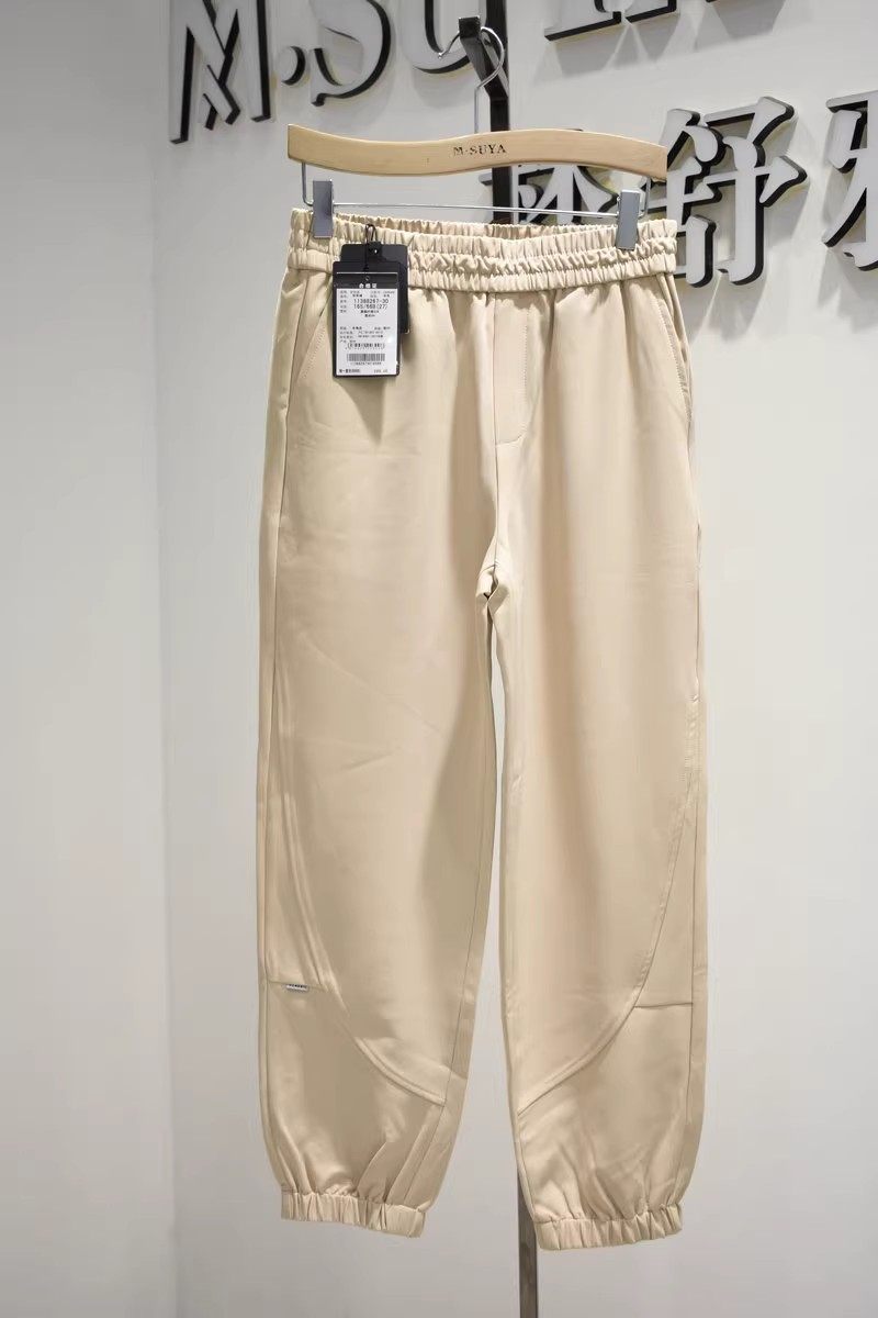 梦舒雅女裤2026春季专柜新品时尚大码松紧腰运动萝卜裤11388267