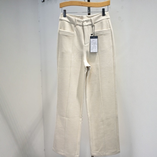 品牌女裤2026冬季新款G2015专柜职业时尚弹力腰加厚垂感阔腿裤