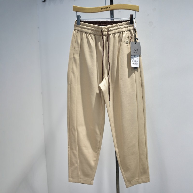 品牌女裤2026夏季N29050专柜垂感弹力腰修身休闲运动锥版裤