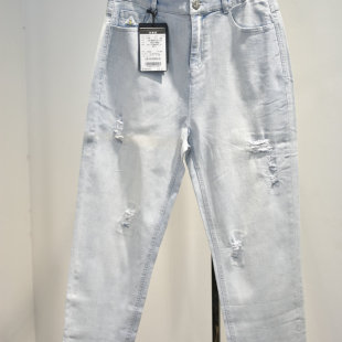 9015专柜高腰时尚 新款 休闲萝卜牛仔 2026春季 梦舒雅女裤