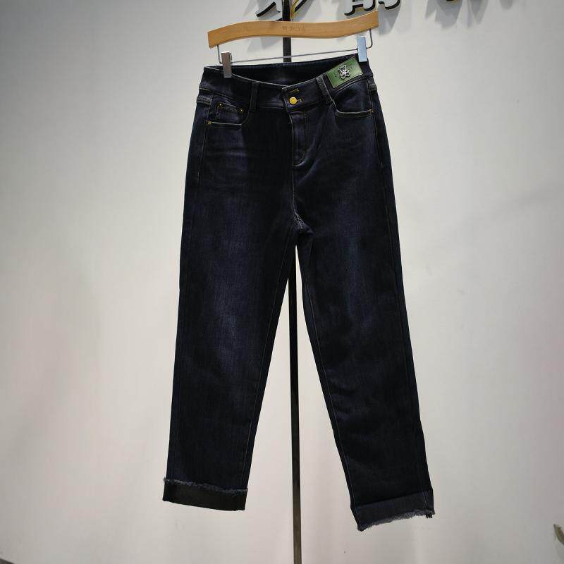 品牌女裤2026春季新款专柜新品修身显瘦直筒加绒拉厚N3066牛仔