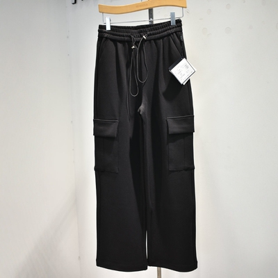 品牌女裤2026春季新款63566专柜运动时尚弹力松紧腰阔腿裤