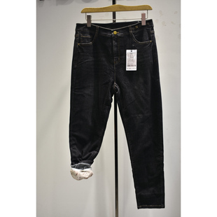 依仙圣姿女裤2026年冬季新款35N3173A舒适高腰加厚锥版休闲裤