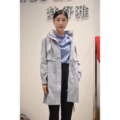 专柜新品 新款 上衣60182031休闲带帽舒适风衣 2026春季 梦舒雅女装