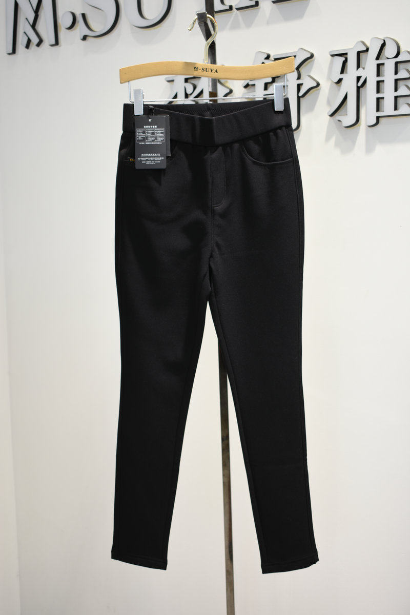 品牌女装女裤2026春季专柜新品时尚松紧腰加厚大码打底裤11388390