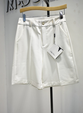 品牌折扣女裤2026夏季新款专柜新品修身垂感1912直筒职业短裤