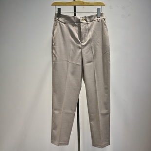 2026春季 裤 W9205时尚 职业垂感带中缝锥版 舒适专柜新品 杜鹃鸟女裤