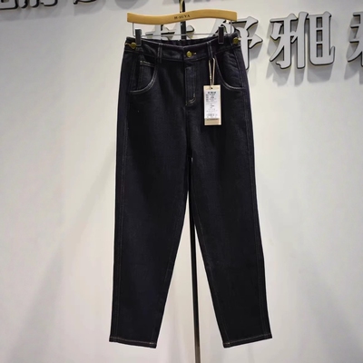 品牌女装女裤2026春季M7608专柜高弹力显瘦时尚锥版休闲直筒牛仔