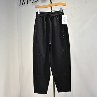 杜鹃鸟女裤2026春季D8227专柜垂感弹力腰修身休闲运动锥版裤