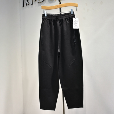 杜鹃鸟女裤2026春季D8227专柜垂感弹力腰修身休闲运动锥版裤