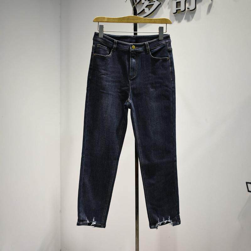 女裤2026春季新款专柜新品修身显瘦Y35N3188修身直筒时尚牛仔裤